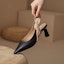 Shop (W) Luiza Barcelos Kasut Kulit Tumit Runcing dengan Bow B901333