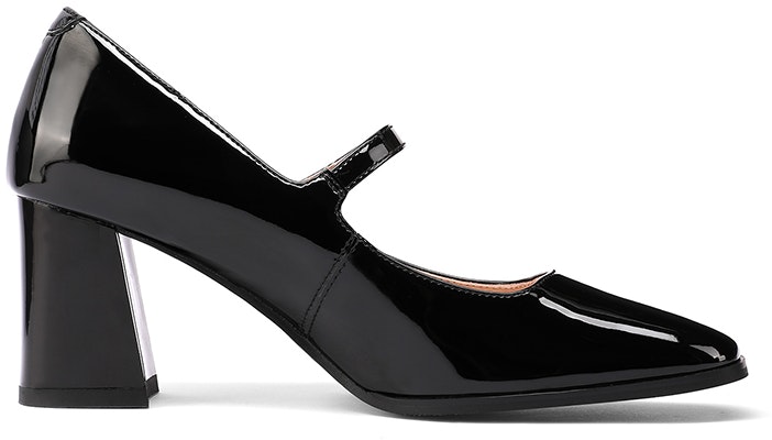 (W) Heels Hitam Luiza Barcelos Kulit Tali Pergelangan Kaki Toe Bulat X901111 Order (W) Heels Hitam Luiza Barcelos Kulit Tali Pergelangan Kaki Toe Bulat X901111