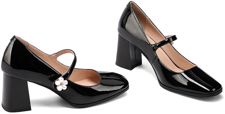 (W) Heels Hitam Luiza Barcelos Kulit Tali Pergelangan Kaki Toe Bulat X901111 Shop (W) Heels Hitam Luiza Barcelos Kulit Tali Pergelangan Kaki Toe Bulat X901111