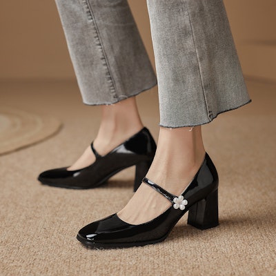 (W) Heels Hitam Luiza Barcelos Kulit Tali Pergelangan Kaki Toe Bulat X901111 Details for (W) Heels Hitam Luiza Barcelos Kulit Tali Pergelangan Kaki Toe Bulat X901111