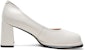 (W) Luiza Barcelos Kulit Tumit Kasar Hujung Bulat 'Beige' X901292