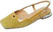 Buy (W) Luiza Barcelos 方头系带平底鞋 '芥末黄' 皮革材质 XWP1SK0203