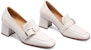 (W) Luiza Barcelos Kulit Tumit Blok Empat Segi Gesper 'Nude 5.8cm' X900956