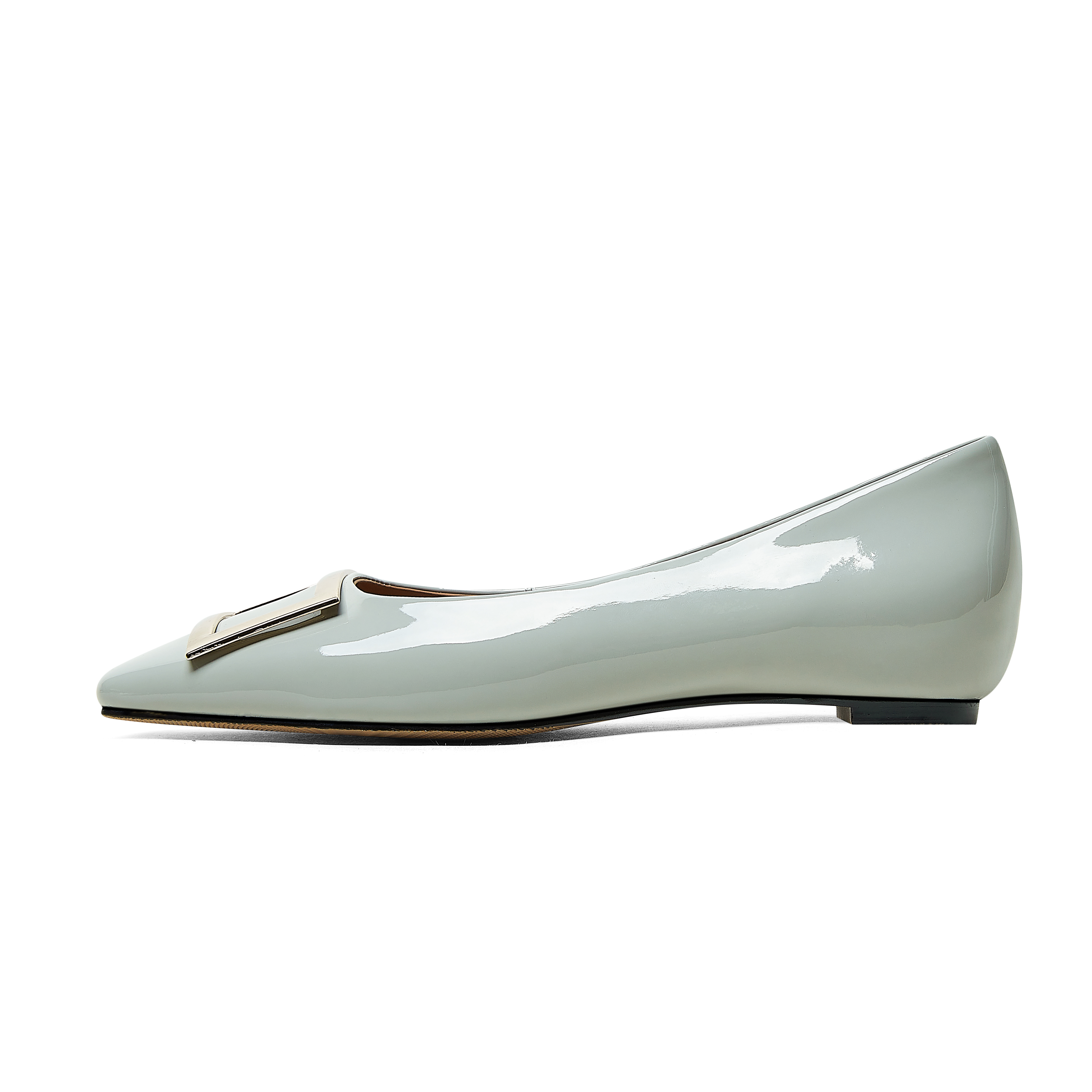 (Women) Luiza Barcelos Loafer 'Grey Leather Square Toe' X900592