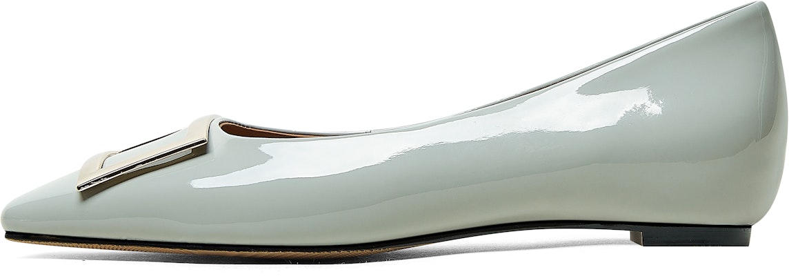 (Women) Luiza Barcelos Loafer 'Grey Leather Square Toe' X900592 Buy (Women) Luiza Barcelos Loafer 'Grey Leather Square Toe' X900592
