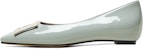 (W) Luiza Barcelos Loafer 'Kelabu Kulit Hujung Square' X900592