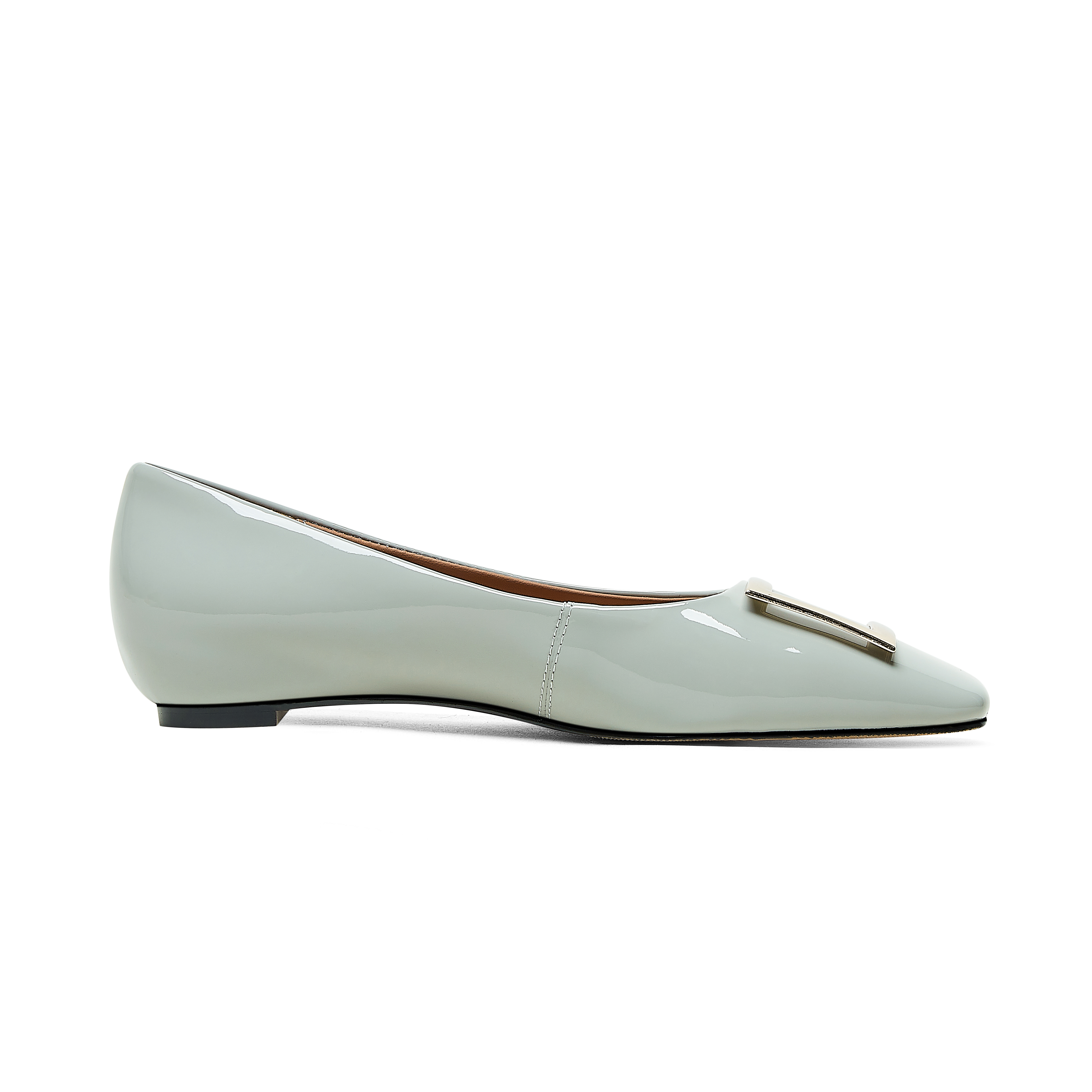 (W) Luiza Barcelos Loafer 'Grey Leather Square Toe' 圖 2