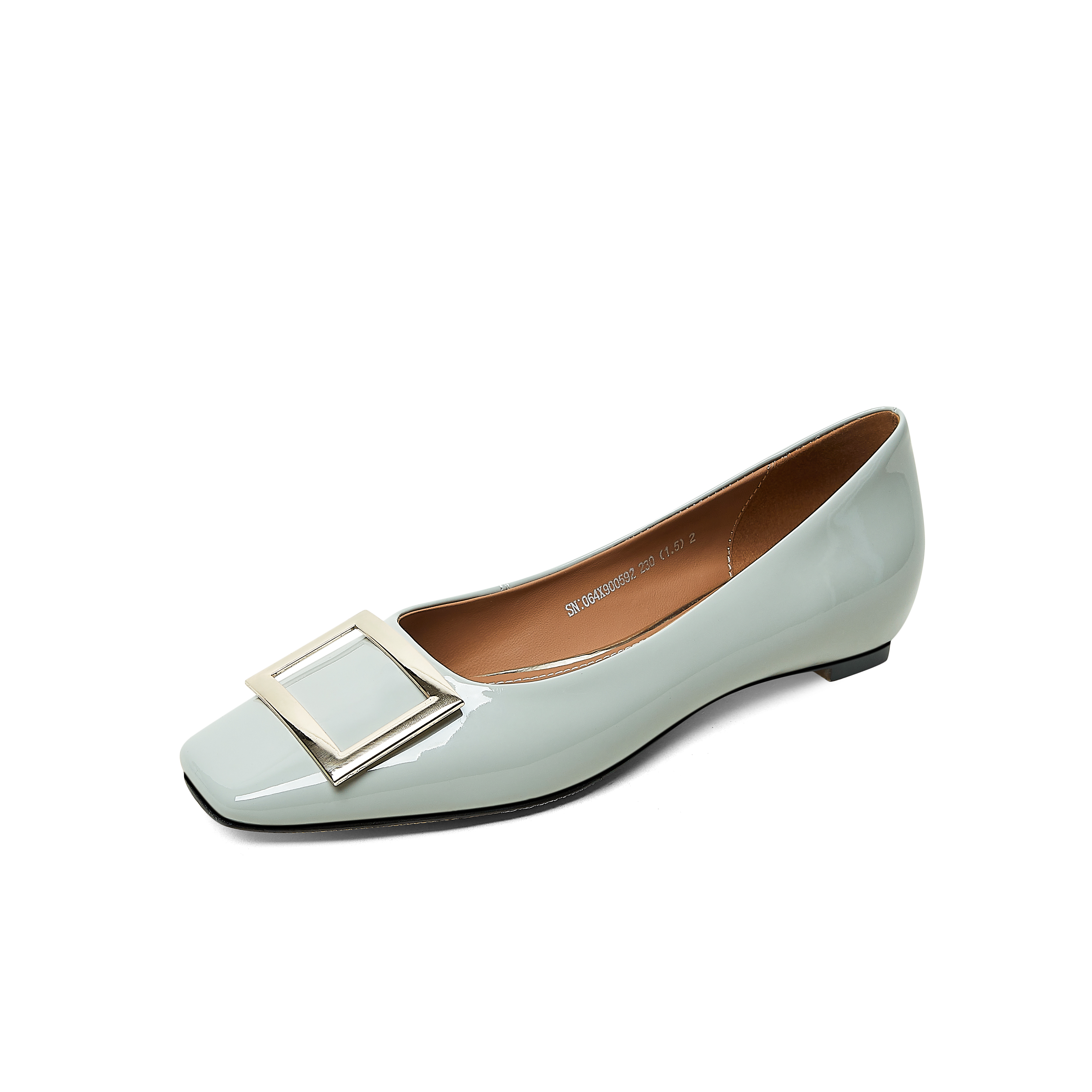 (W) Luiza Barcelos Loafer 'Grey Leather Square Toe' 圖 3