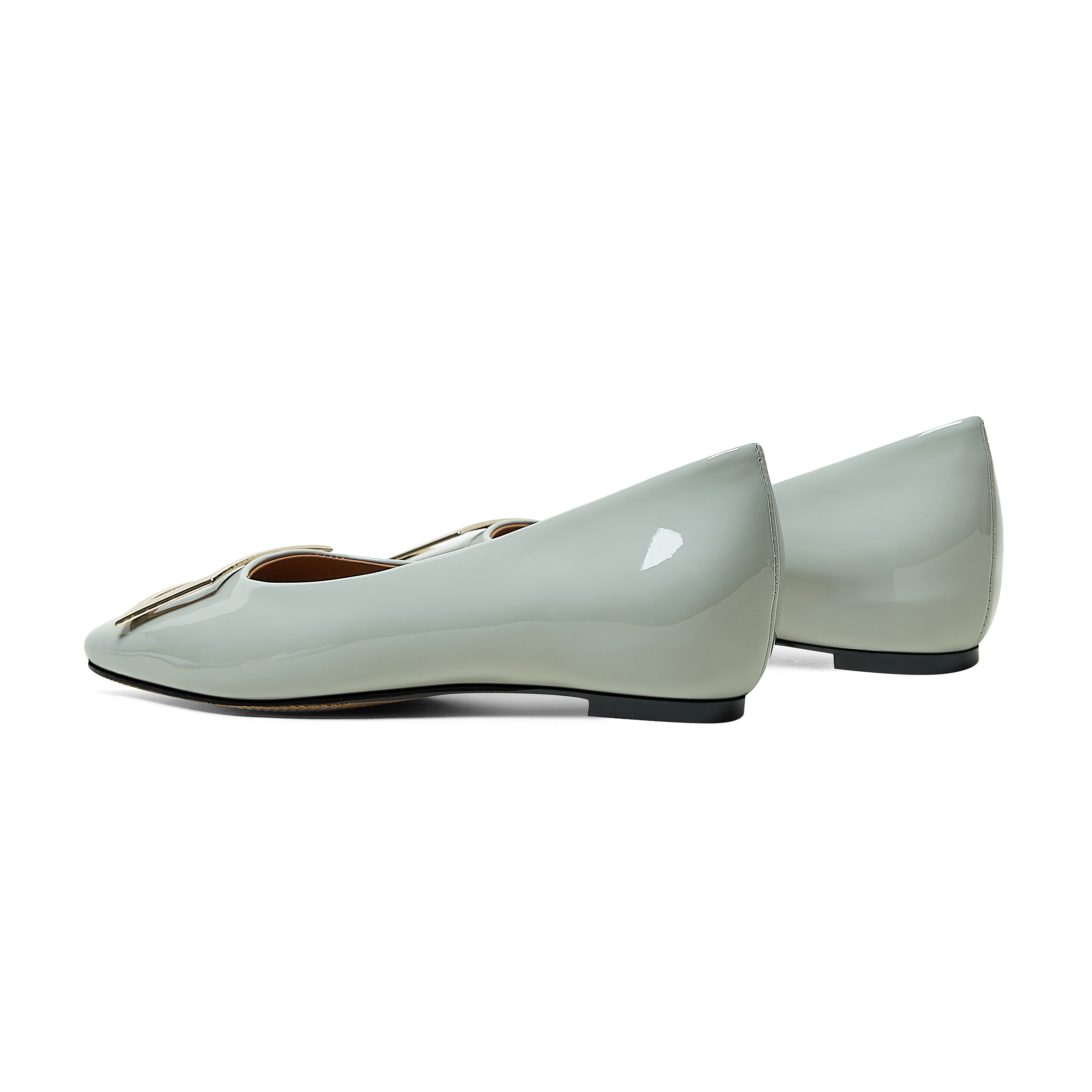 (W) Luiza Barcelos Loafer 'Grey Leather Square Toe' 圖 4