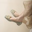 Purchase (W) Luiza Barcelos Loafer 'Kelabu Kulit Hujung Square' X900592