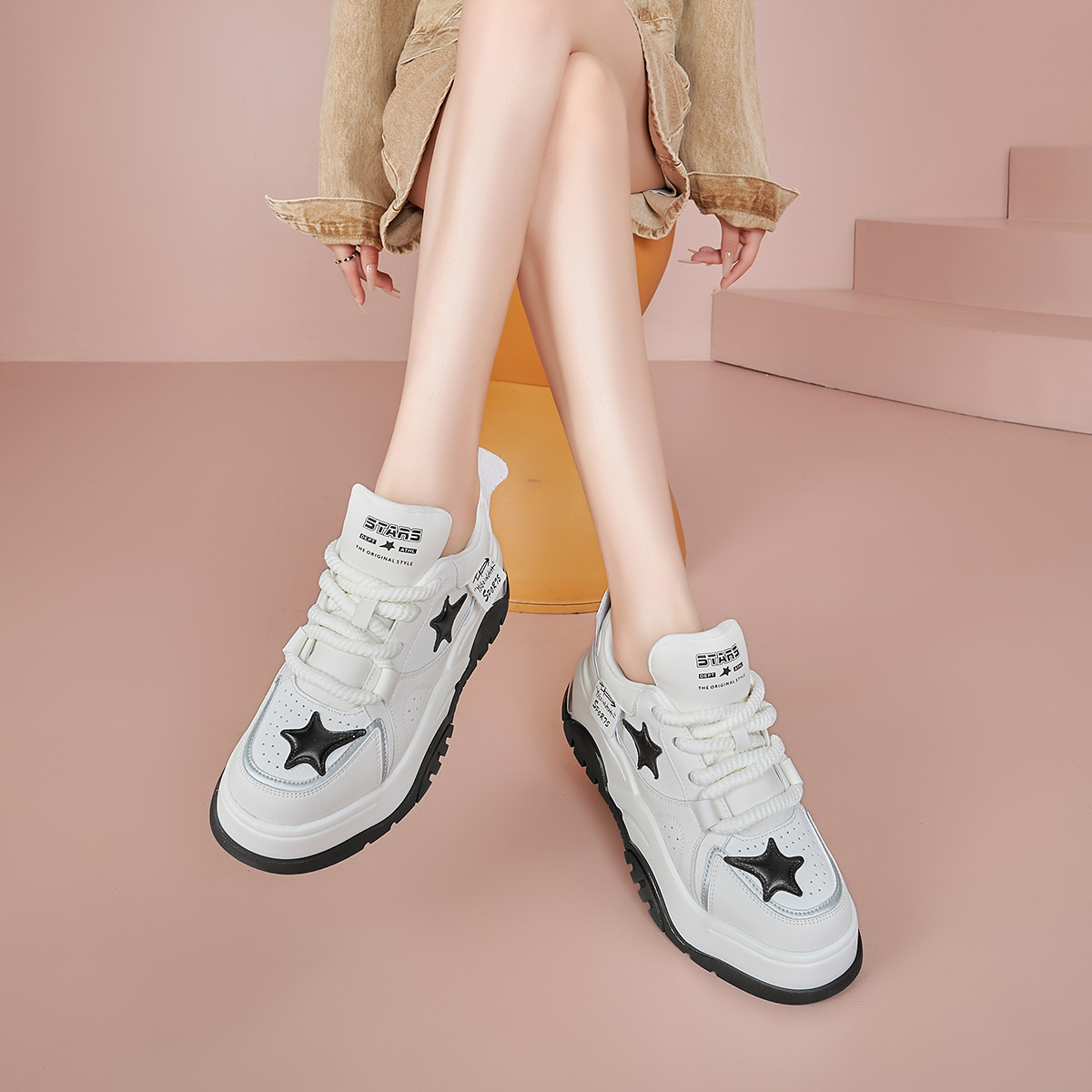 Order (W) Luiza Barcelos Zapatillas Bajas 'Blanco Negro' X902221