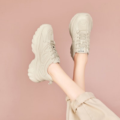 (Women) Luiza Barcelos Low-Top Platform 'Beige Dad Shoe' XWP1SK1038 Details for (Women) Luiza Barcelos Low-Top Platform 'Beige Dad Shoe' XWP1SK1038