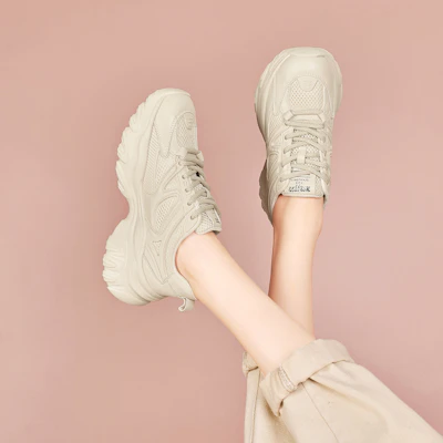 (Women) Luiza Barcelos Low-Top Platform 'Beige Dad Shoe' XWP1SK1038 Details for (Women) Luiza Barcelos Low-Top Platform 'Beige Dad Shoe' XWP1SK1038