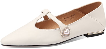(Women) Luiza Barcelos Low Heel Pointed Toe 'Beige Casual Flat' X900865 (Women) Luiza Barcelos Low Heel Pointed Toe 'Beige Casual Flat' X900865