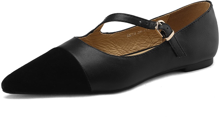 women-luiza-barcelos-low-heel-pointed-toe-black-commute-patchwork-x901459