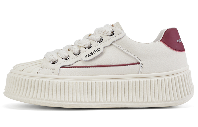 Buy (W) ルイーザ・バルセロス ローカット 白×赤 XWP1SK1008