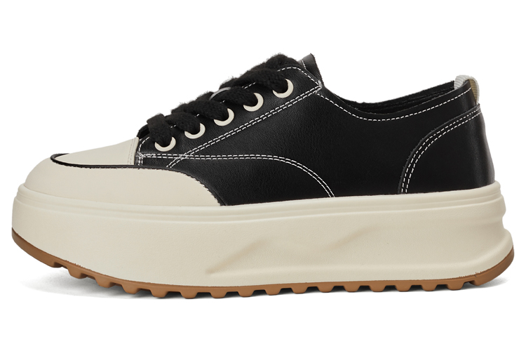 (Women) Luiza Barcelos Low Top Platform Sneaker 'Black and White Fashion Trend' XWP1SK1035