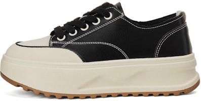 (Women) Luiza Barcelos Low Top Platform Sneaker 'Black and White Fashion Trend' XWP1SK1035 (Women) Luiza Barcelos Low Top Platform Sneaker 'Black and White Fashion Trend' XWP1SK1035