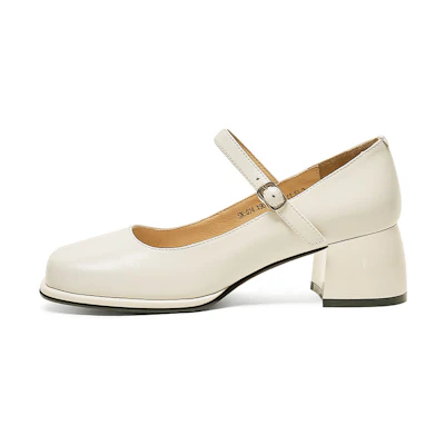 (W) Luiza Barcelos Mary Jane High Heels 'Tan Leather'