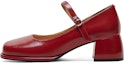Sizing (W) Luiza Barcelos Kasut Tumit Tinggi Mary Jane 'Kulit Coklat' X901047