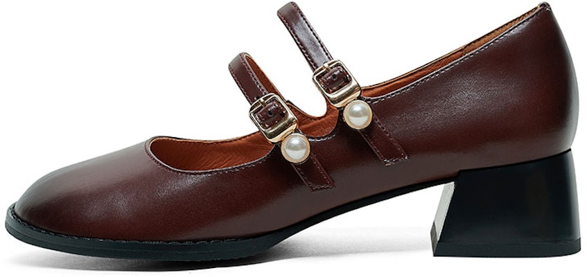 (Women) Luiza Barcelos Mary Jane Pumps 'Reddish Brown' X900995 Buy (Women) Luiza Barcelos Mary Jane Pumps 'Reddish Brown' X900995