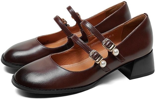 (Women) Luiza Barcelos Mary Jane Pumps 'Reddish Brown' X900995 Purchase (Women) Luiza Barcelos Mary Jane Pumps 'Reddish Brown' X900995