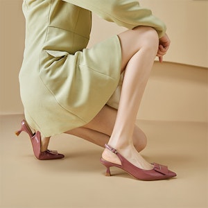 (W) Luiza Barcelos Tacones Stiletto Punta Fina con Hebilla 'Rosa Palo' XWP1SK0639 Details for (W) Luiza Barcelos Tacones Stiletto Punta Fina con Hebilla 'Rosa Palo' XWP1SK0639