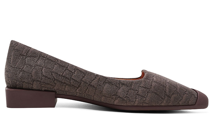 (W) Luiza Barcelos Pointed-Toe Flat 'Brown Leather and Fabric' 圖 2