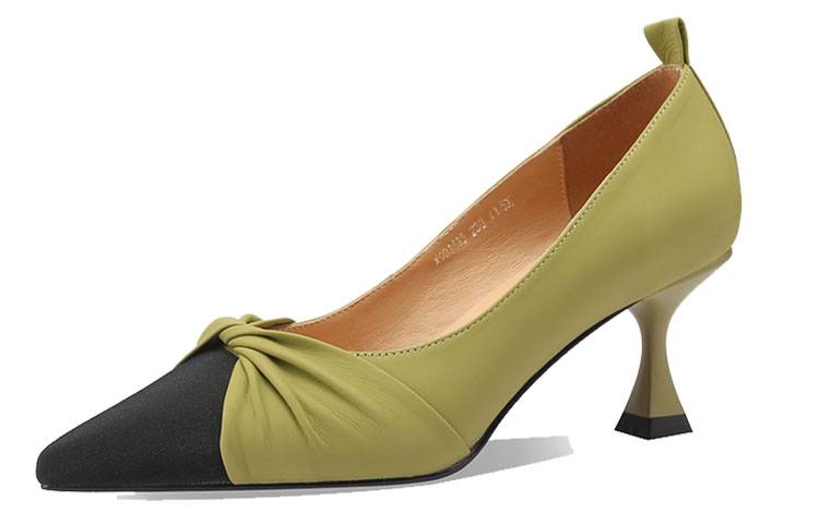 (W) Luiza Barcelos Pointed-Toe High Heels 'Apple Green with Bow Detail' 圖 3