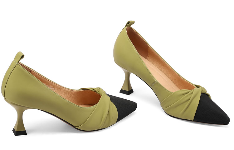 (W) Luiza Barcelos Pointed-Toe High Heels 'Apple Green with Bow Detail' 圖 4
