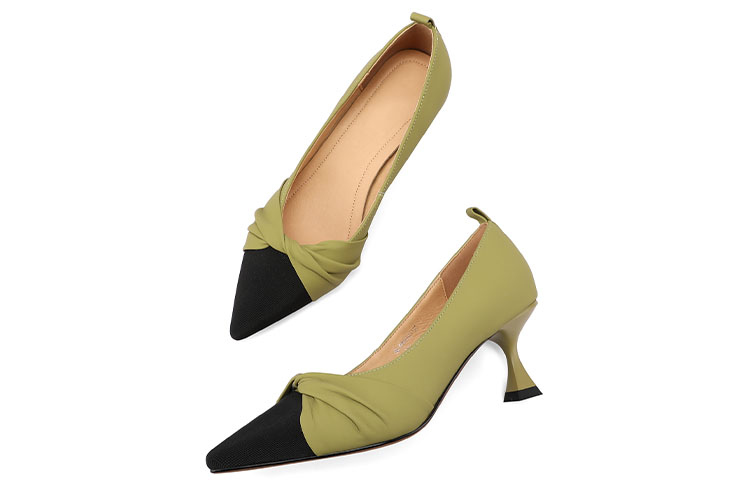 (W) Luiza Barcelos Pointed-Toe High Heels 'Apple Green with Bow Detail' 圖 5