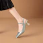 Order (Women) Luiza Barcelos Pointed-Toe Pump 'Mint Green Crystal Heel' XWP1SK0610