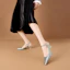 Shop (Women) Luiza Barcelos Pointed-Toe Pump 'Mint Green Crystal Heel' XWP1SK0610