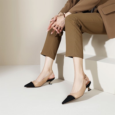 (Women) Luiza Barcelos Pointed Toe Ankle Strap Heels 'Apricot Black' XWP1SK0477 Lookbook (Women) Luiza Barcelos Pointed Toe Ankle Strap Heels 'Apricot Black' XWP1SK0477