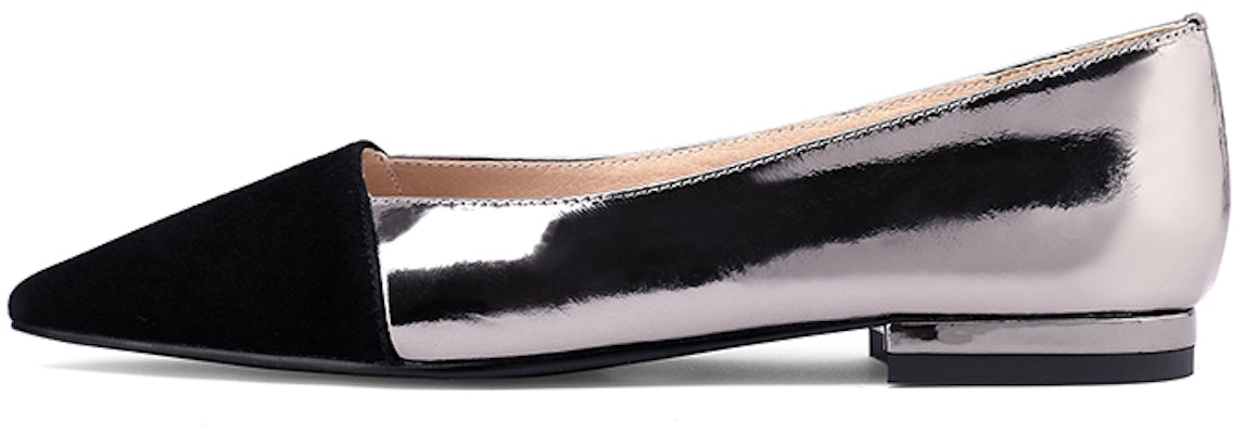 (Women) Luiza Barcelos Pointed Toe Colorblock 'Gunmetal' X901119 Buy (Women) Luiza Barcelos Pointed Toe Colorblock 'Gunmetal' X901119