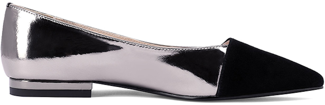 (Women) Luiza Barcelos Pointed Toe Colorblock 'Gunmetal' X901119 Order (Women) Luiza Barcelos Pointed Toe Colorblock 'Gunmetal' X901119