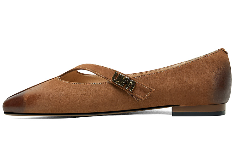 (Women) Luiza Barcelos Pointed Toe Flat 'Caramel Buckle' X901228