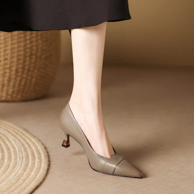 (W) Tacones Punta Fina Luiza Barcelos 'Khaki' X901880 Shop (W) Tacones Punta Fina Luiza Barcelos 'Khaki' X901880