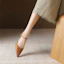 Shop (W) Luiza Barcelos Sepatu Hak Lancip Kulit 'Caramel' XWP1SK0830