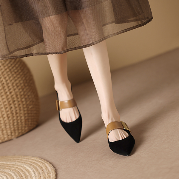 (W) Luiza Barcelos Pointed Toe Slip-On 'Black Brown' 圖 3