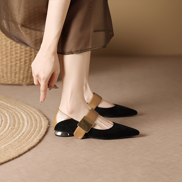 (W) Luiza Barcelos Pointed Toe Slip-On 'Black Brown' 圖 4