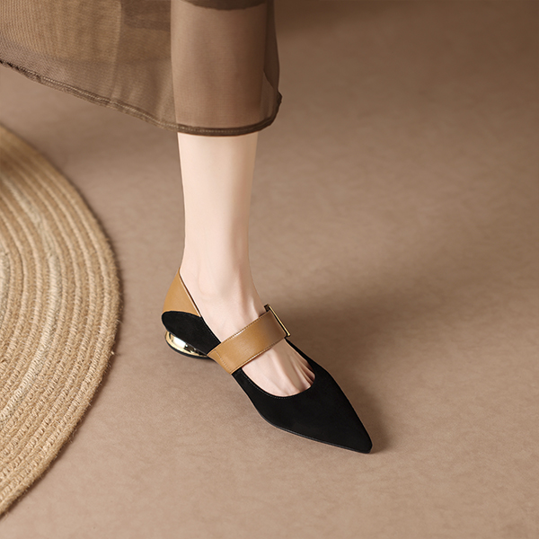 (W) Luiza Barcelos Pointed Toe Slip-On 'Black Brown' 圖 6