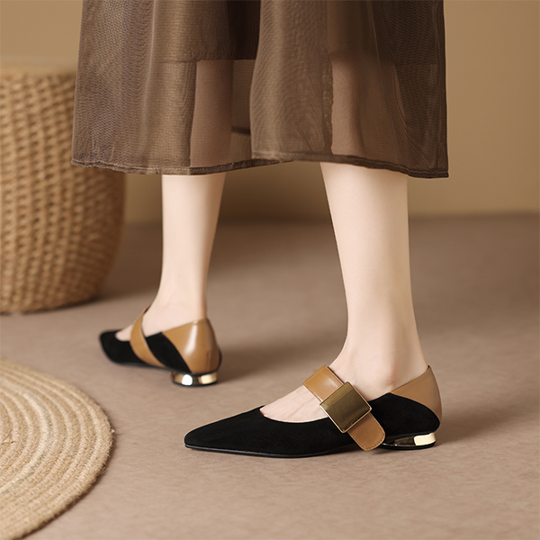 (W) Luiza Barcelos Pointed Toe Slip-On 'Black Brown' 圖 7