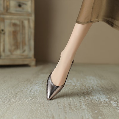 (W) Luiza Barcelos 尖头一脚蹬厚底高跟鞋 '枪灰色' X901868 Sizing (W) Luiza Barcelos 尖头一脚蹬厚底高跟鞋 '枪灰色' X901868