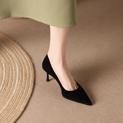 (W) Luiza Barcelos 尖头细高跟鞋7厘米 "舒适黑" X901890 Details for (W) Luiza Barcelos 尖头细高跟鞋7厘米 "舒适黑" X901890