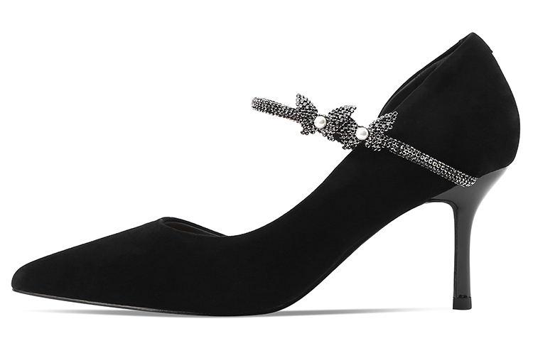 (Women) Luiza Barcelos Pointed Toe Stiletto 'Black Velvet' XWP1SK0633