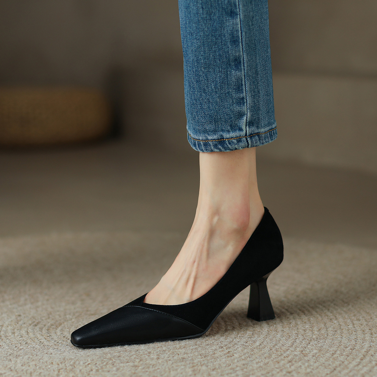 (W) Luiza Barcelos Pointed Toe Stiletto 'Black Suede' 圖 6