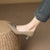 (W) Luiza Barcelos Stiletto Hujung Runcing 'Khaki Bow' X900973