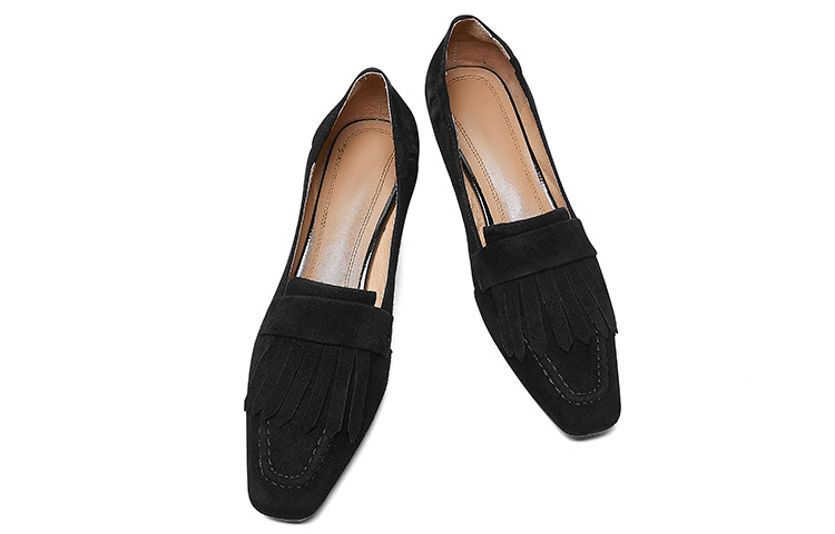 (W) Luiza Barcelos Pointed Toe Stiletto with Sheepskin Buckle 4cm 'Black' 圖 5