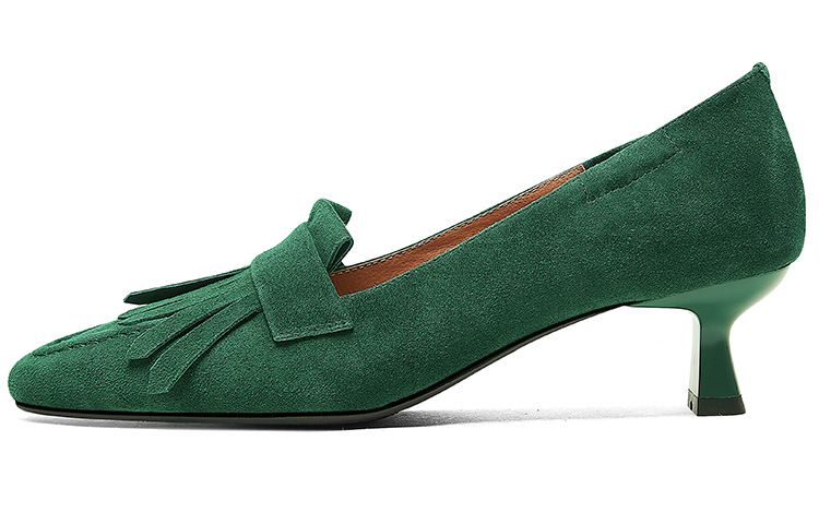 (W) Luiza Barcelos Pointed Toe Stiletto with Sheepskin Buckle 4cm 'Black' 圖 7